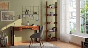 Bookshelf In Teak Finish | Wood Bookshelf for Living Room