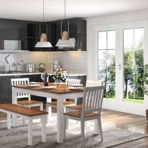 Dining Table with Chairs by Unway Decor