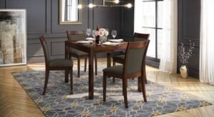 4 To 6 Extendable Dalla Solid Wood Dining Table With Set Of Chairs