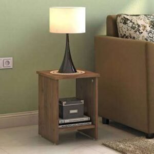 Sofa Side Table In Classic Walnut Finish
