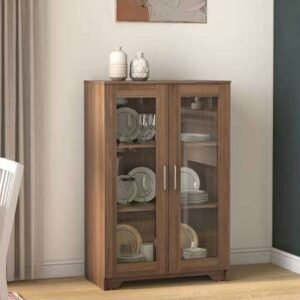 Glass Doors Modular Kitchen Cabinet