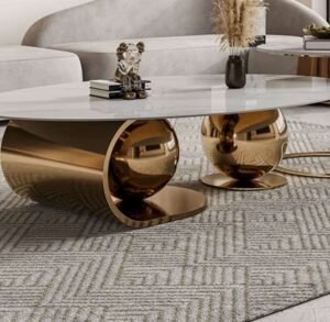 Golden Center Table for Living Room