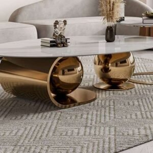 Golden Center Table for Living Room