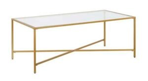 Coffee Table Rectangular Modern Design In Powder Coating Finish