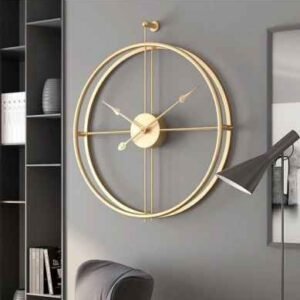 Gold round Wall clock