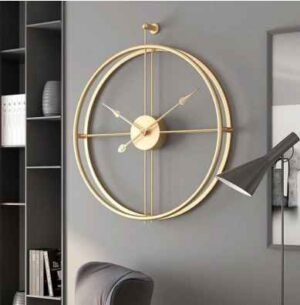 Gold round Wall clock