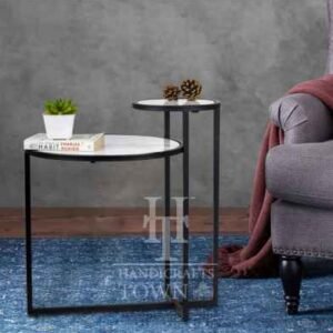 Dual Marble Side Table