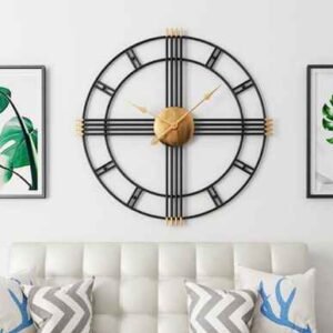Metal Iron Work Wall Clock