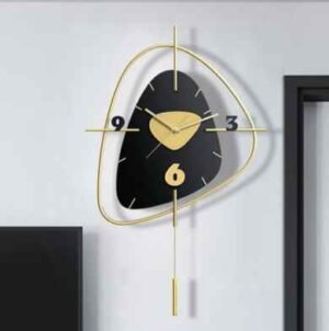 Ahmet Black Metal Wall Clock