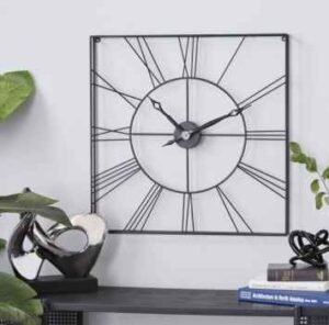 Black Square Wall clock