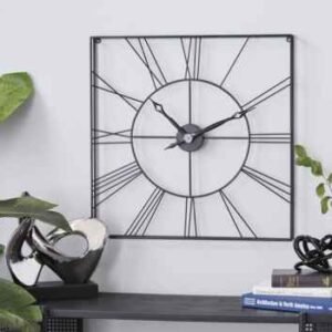 Black Square Wall clock