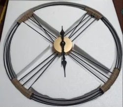 Round Metal Wall Clock