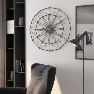 Spider Net Design Wall Clock